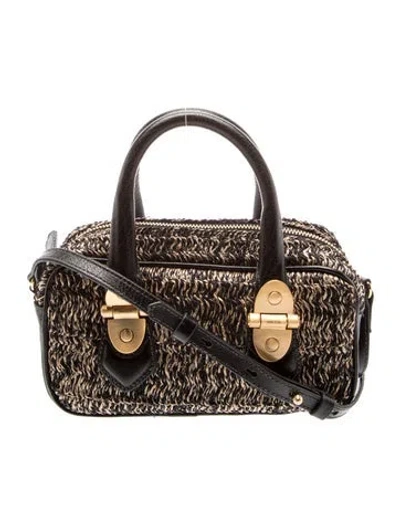Pre-owned Arezzo Leather Top Handle Bag In Brown