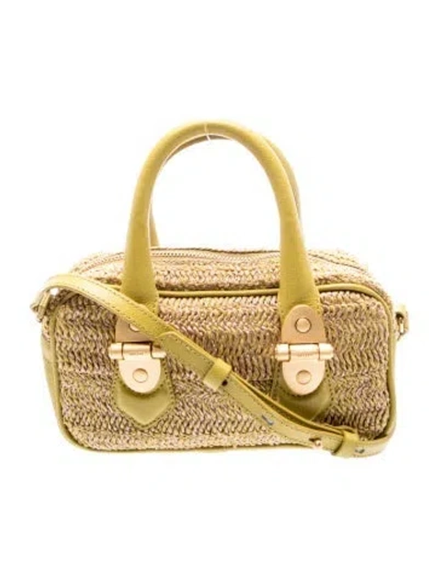 Pre-owned Arezzo Leather Top Handle Bag In Multicolor