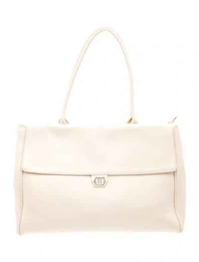 Pre-owned Arezzo Leather Tote In Neutrals