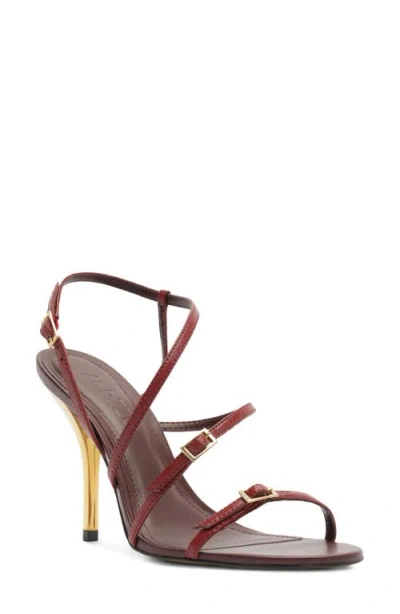 Arezzo Lilian Strappy Stiletto Sandal In Red