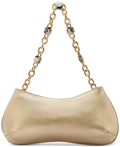 Arezzo Luna Small Leather Baguette In Neutral