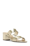 Arezzo Women's Lyra Mid Block Sandal In Silver
