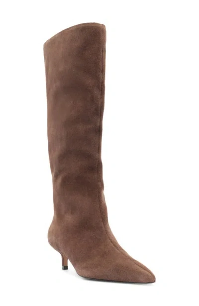 Arezzo Mabel Knee High Boot In Brown