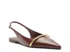 Arezzo Margaret Slingback Pointed Toe Flat In Burgundy