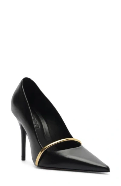 Arezzo Margaret Pointed Toe Pump In Black