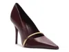 Arezzo Margaret Pointed Toe Pump In Burgundy