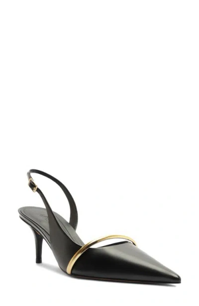 Arezzo Margaret Slingback Pointed Toe Pump In Black
