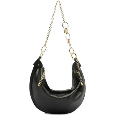 Arezzo Medium Paisley Leather Crossbody Bag In Black