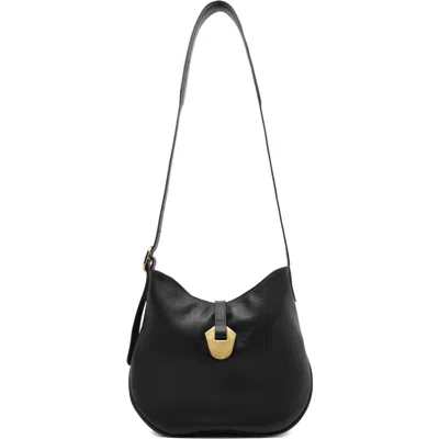 Arezzo Medium Sabrina Leather Crossbody Bag In Black
