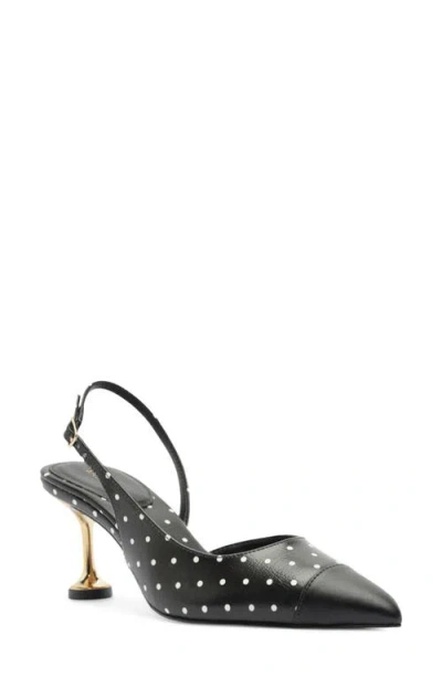 Arezzo Meryl Pointed Toe Slingback Pump In Black