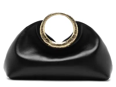 Arezzo Mia Leather Clutch In Black