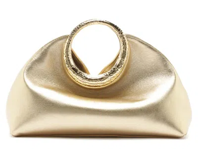 Arezzo Mia Leather Clutch In Platino
