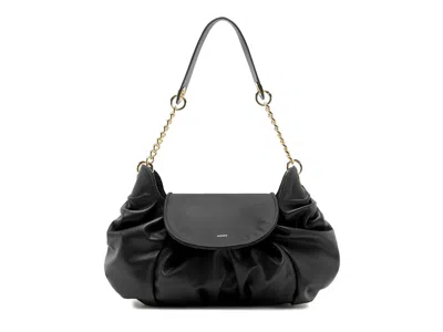 Arezzo Molly Leather Shoulder Bag In Black