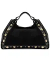 Arezzo Owen Medium Suede Tote In Black