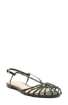 Arezzo Paola Womens Braided Caged Slingback Sandals In Black