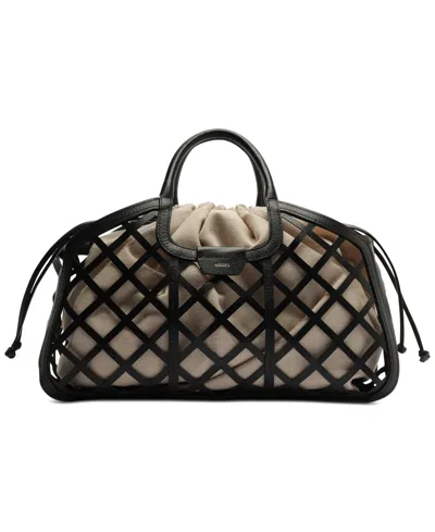 Arezzo Petra Large Leather Tote Bag In Black