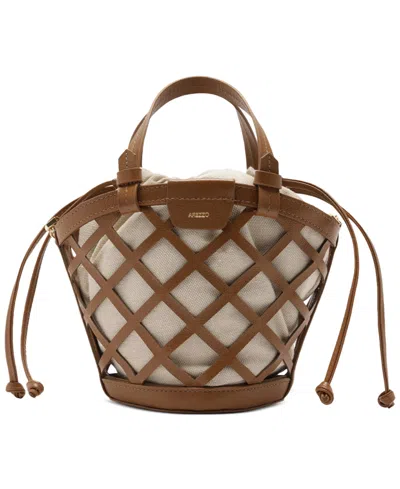 Arezzo Petra Mini Leather Bucket Bag