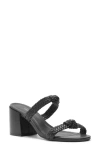 Arezzo Remy Block Heel Sandal In Black