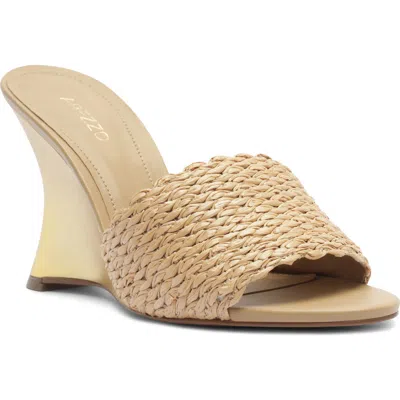 Arezzo Renata Wedge Sandal In Neutral