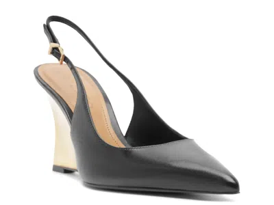 Arezzo Rowen Wedge Pump In Black