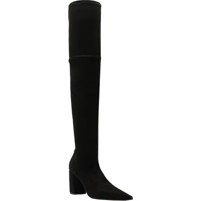 Arezzo Serenity Over The Knee Womens Block Heel Over-the-knee Boots In Black