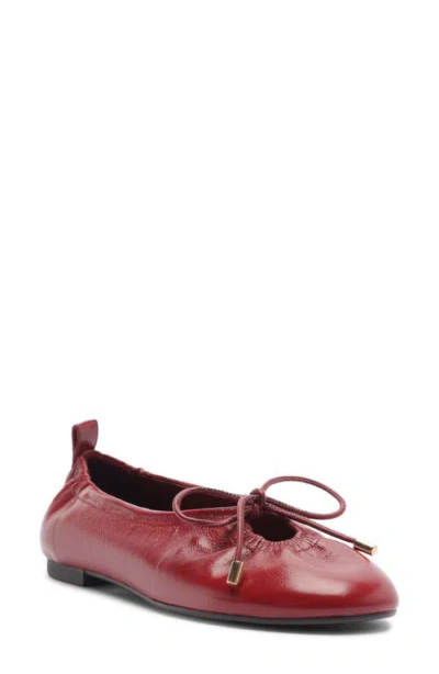 Arezzo Shae Ballet Flat In Passion Red