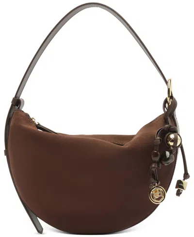 Arezzo Simone Medium Suede Shoulder Handbag