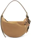 Arezzo Simone Medium Suede Shoulder Handbag In Neutral