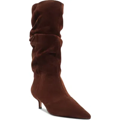 Arezzo Skyler Pointed Toe Boot In Brown