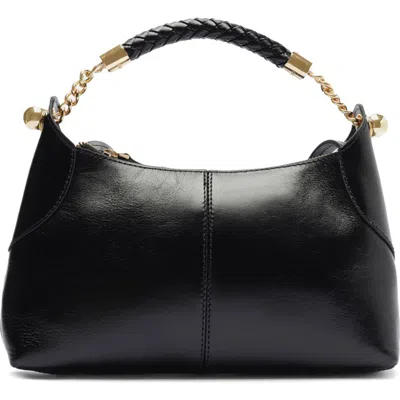 Arezzo Small Sloane Leather Crossbody Bag In Black