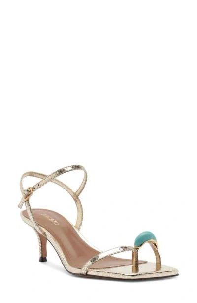 Arezzo Sofia Ankle Strap Sandal In Silver