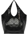Arezzo Sonya Extra Large Leather Hobo Bag In Black