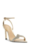 Arezzo Stella Ankle Strap Sandal In Gold