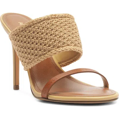 Arezzo Sylvia Slide Sandal In Brown