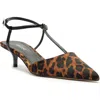 Arezzo Teagan Ankle Strap Pointed Toe Pump In Brown