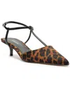Arezzo Teagan Leather Pump In Multi
