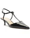 Arezzo Teagan Ankle Strap Pointed Toe Pump In Black
