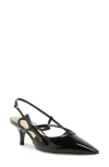 Arezzo Tessa Pointed Toe Slingback Pump In Black