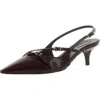 Arezzo Tiffany Womens Patent Strappy Slingback Heels In Multi