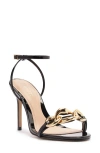 Arezzo Vanessa Ankle Strap Sandal In Black