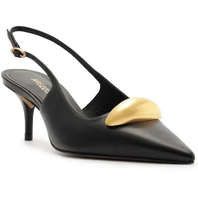 Arezzo Victoria Womens Buckle Manmade Pumps In Black