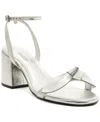 Arezzo Women's Alaia Mid Block Heel Sandals In Silver