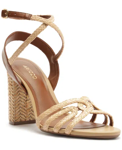Arezzo Women's Aria High Block Sandals In Animal Print