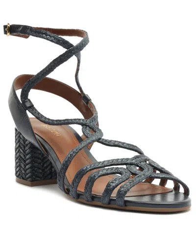 Arezzo Women's Aria Round Toe Mid Block Dress Sandals In Black