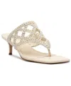 Arezzo Brie Cage Sandal In Neutral