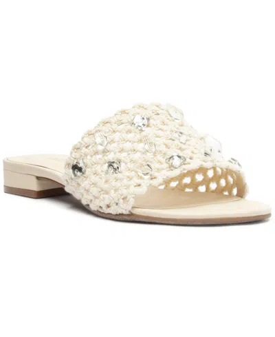 Arezzo Women's Briella Round Toe Flat Sandals In Natural
