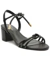 Arezzo Camila Womens Block Heel Nubuck Heels In Black
