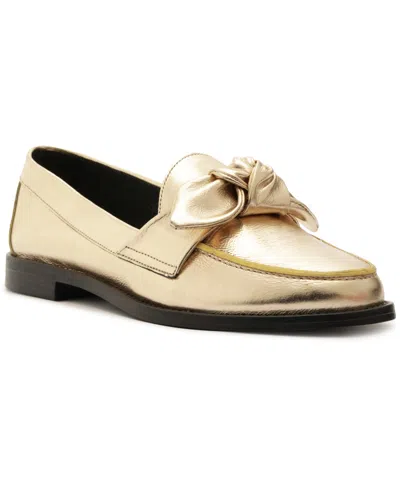 Arezzo Women's Cassidy Round Toe Loafers In Gold