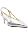 Arezzo Women's Charli Low Stiletto Pumps In Silver