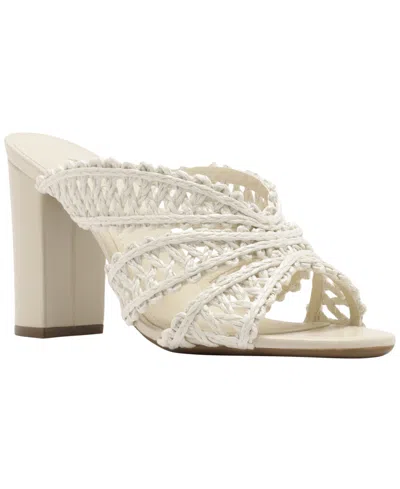 Arezzo Ciara Block Heel Sandal In Neutral